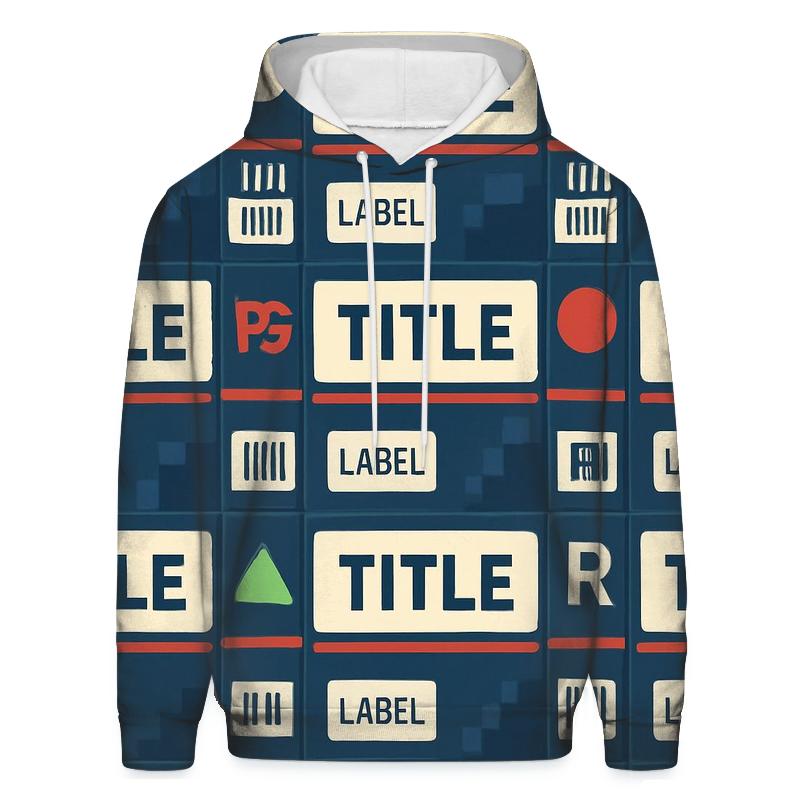 VHS Rental Aisle Label Collage custom hoodies
