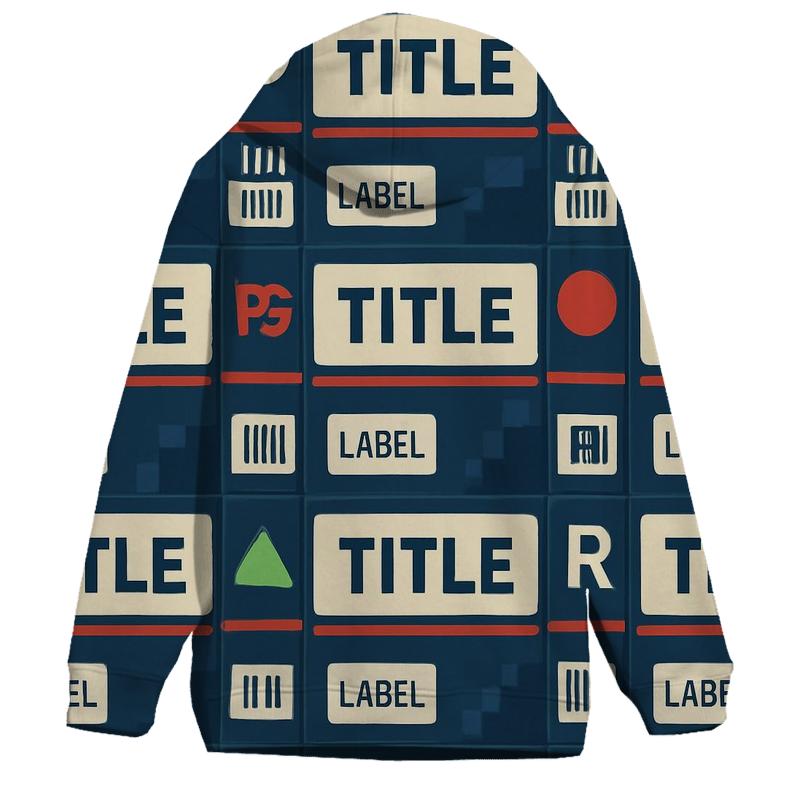 VHS Rental Aisle Label Collage custom hoodies