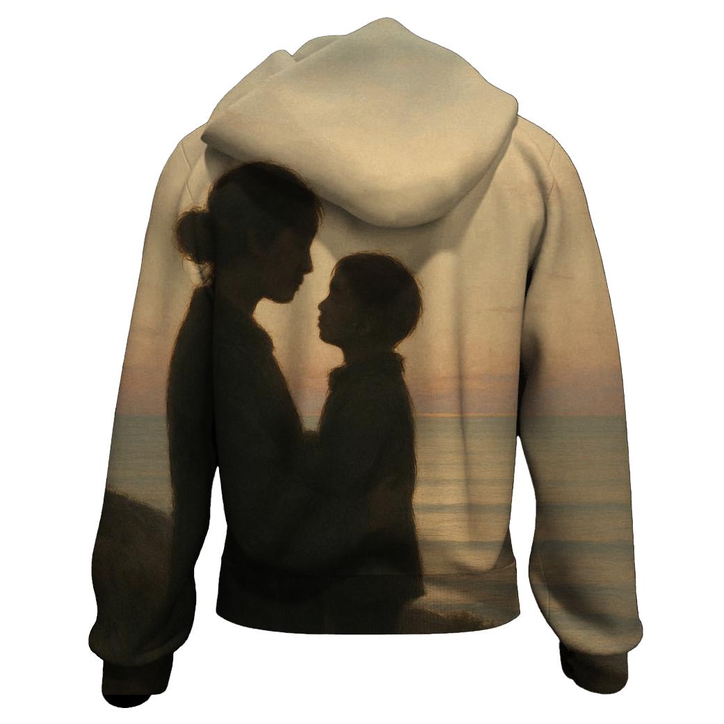 Where Her Heart Became My Horizon embroidered hoodies