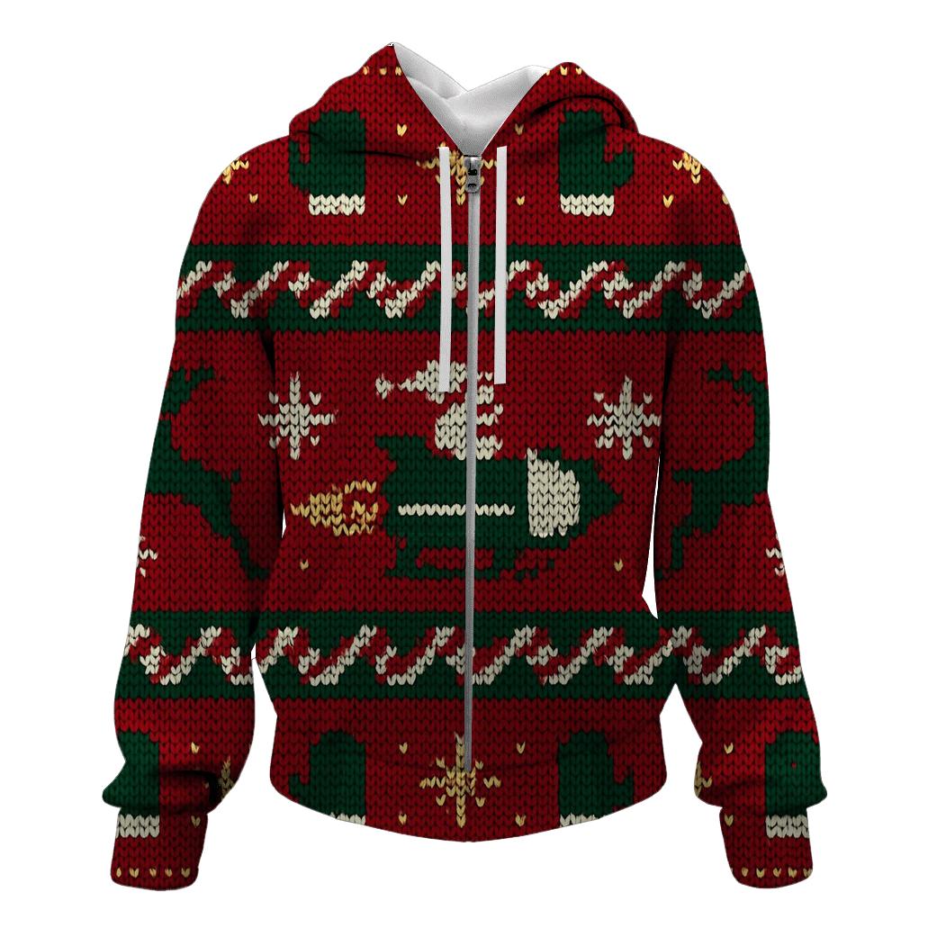 Frosty Rocket Sleigh Bandwork Design graphic hoodies