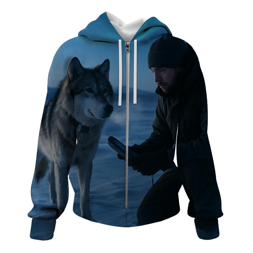 Radio Collar Field Check In Arctic Twilight heavyweight hoodies