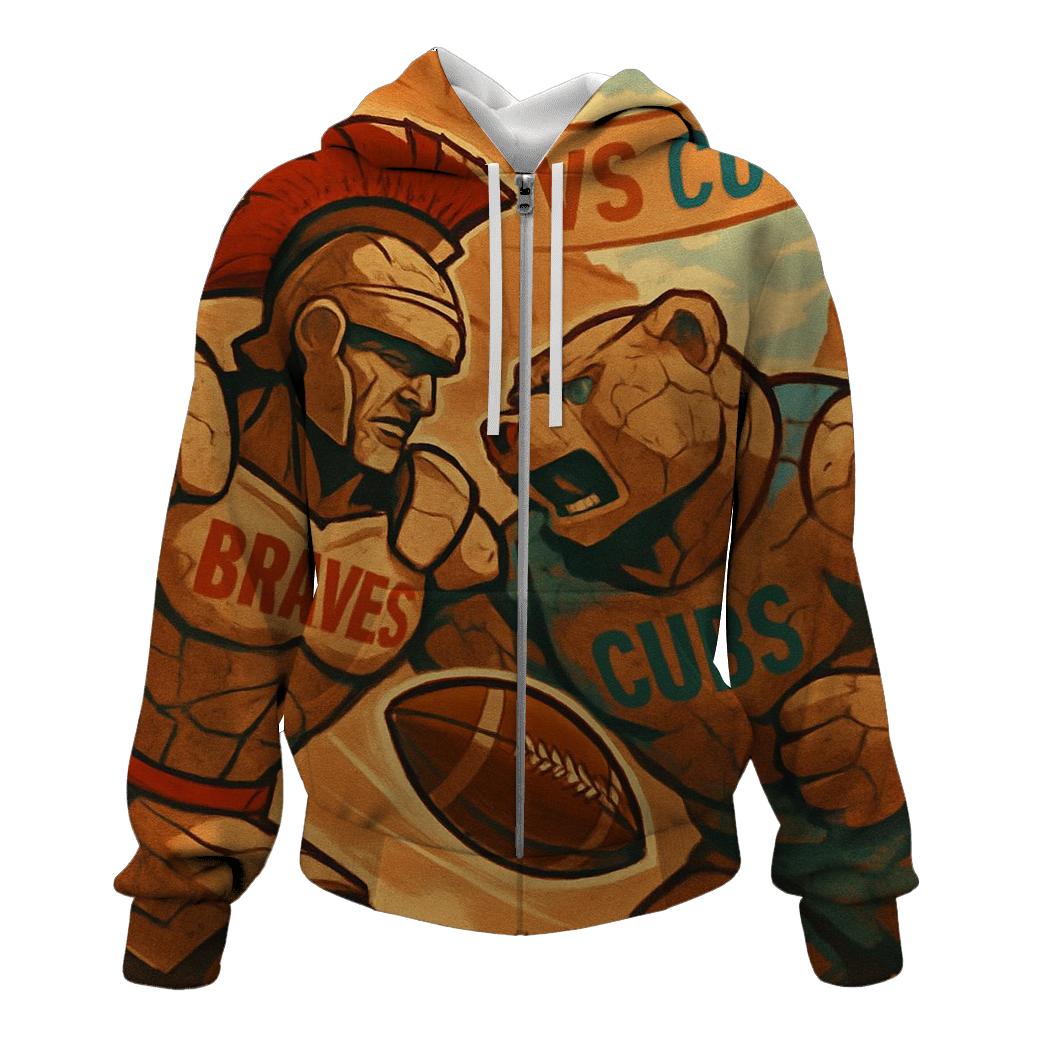 Desert Canyon Clash With Totem Mascots graphic hoodies