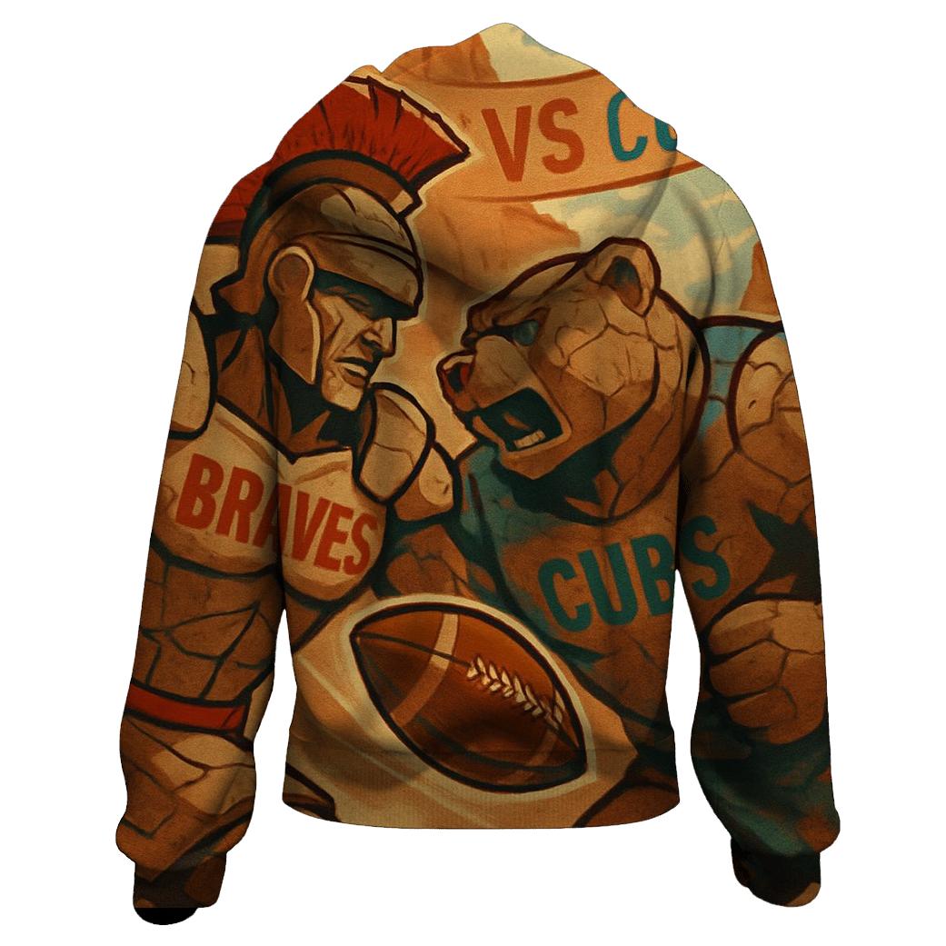 Desert Canyon Clash With Totem Mascots graphic hoodies