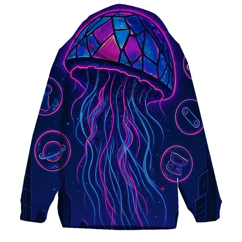 Shattered Jellyfish Skyline hoodies fashion