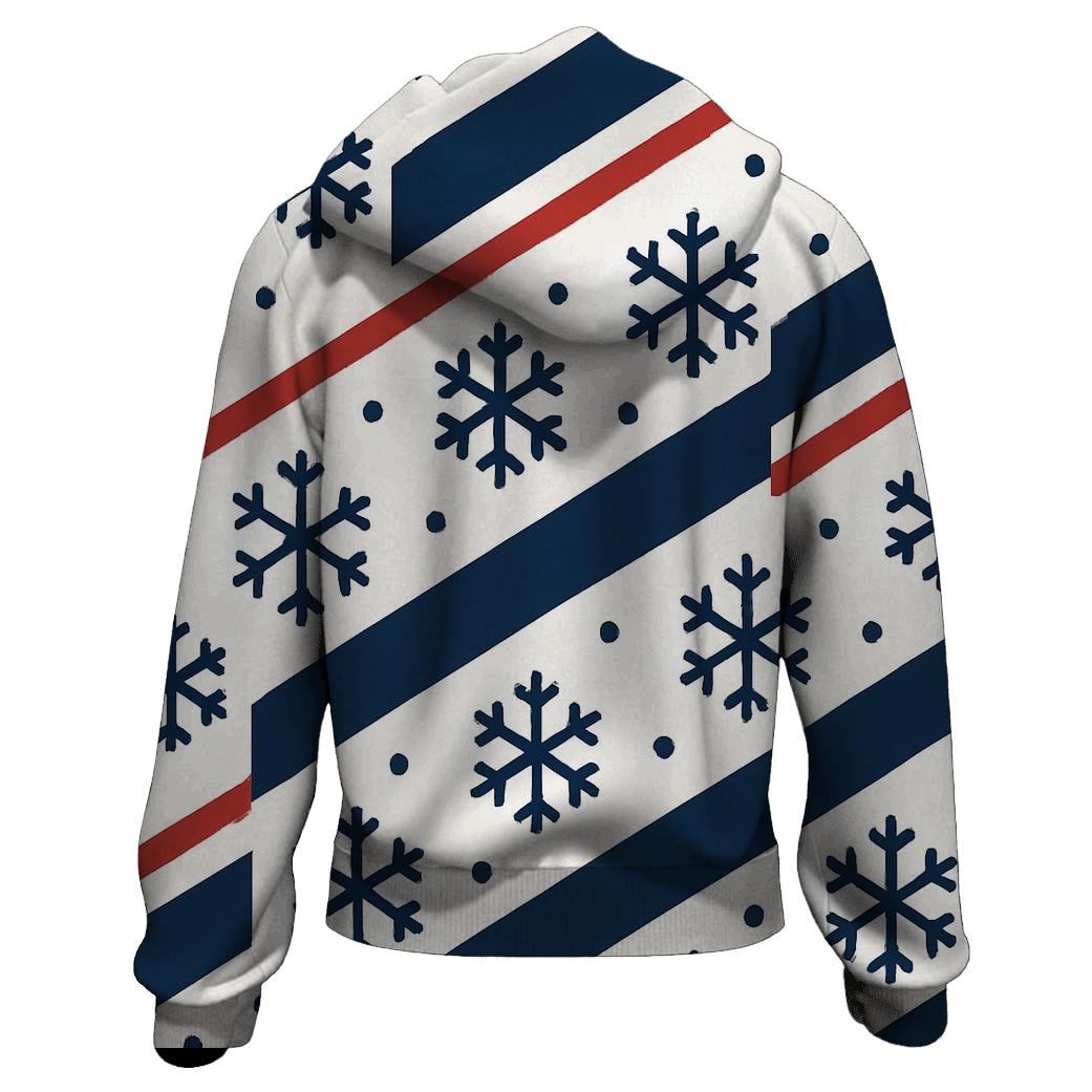 Snowflake Ribbon Parade graphic hoodies