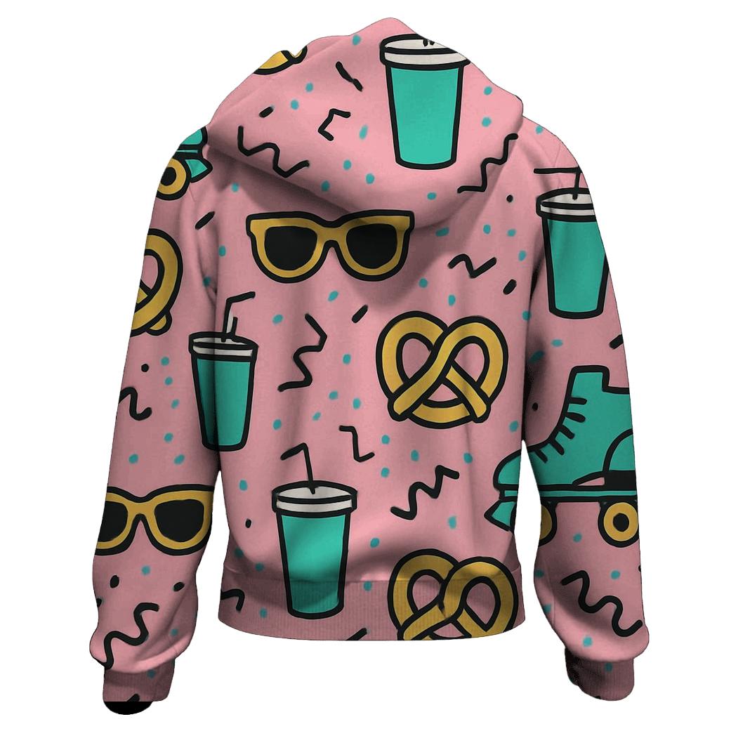Mall Food Court Pattern Parade hoodie designs