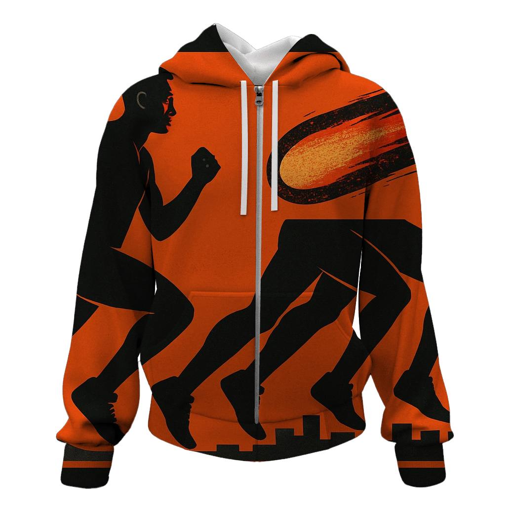 Meteor Trail Marathon Runner hoodie designs