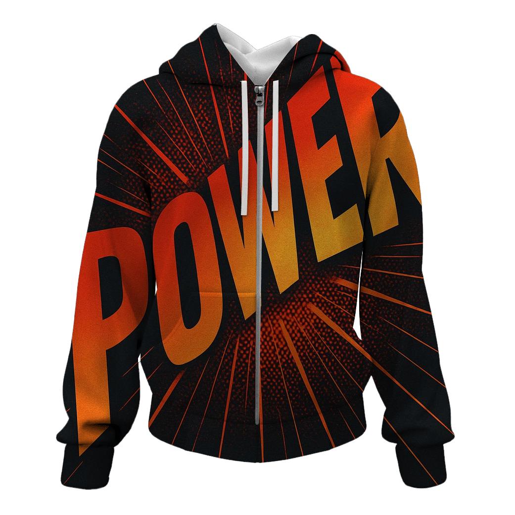 Solar Flare Typography Burst hoodie trends