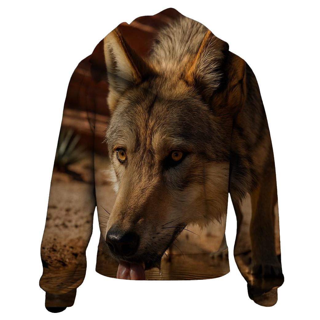 Desert Canyon Waterhole Standoff custom hoodies