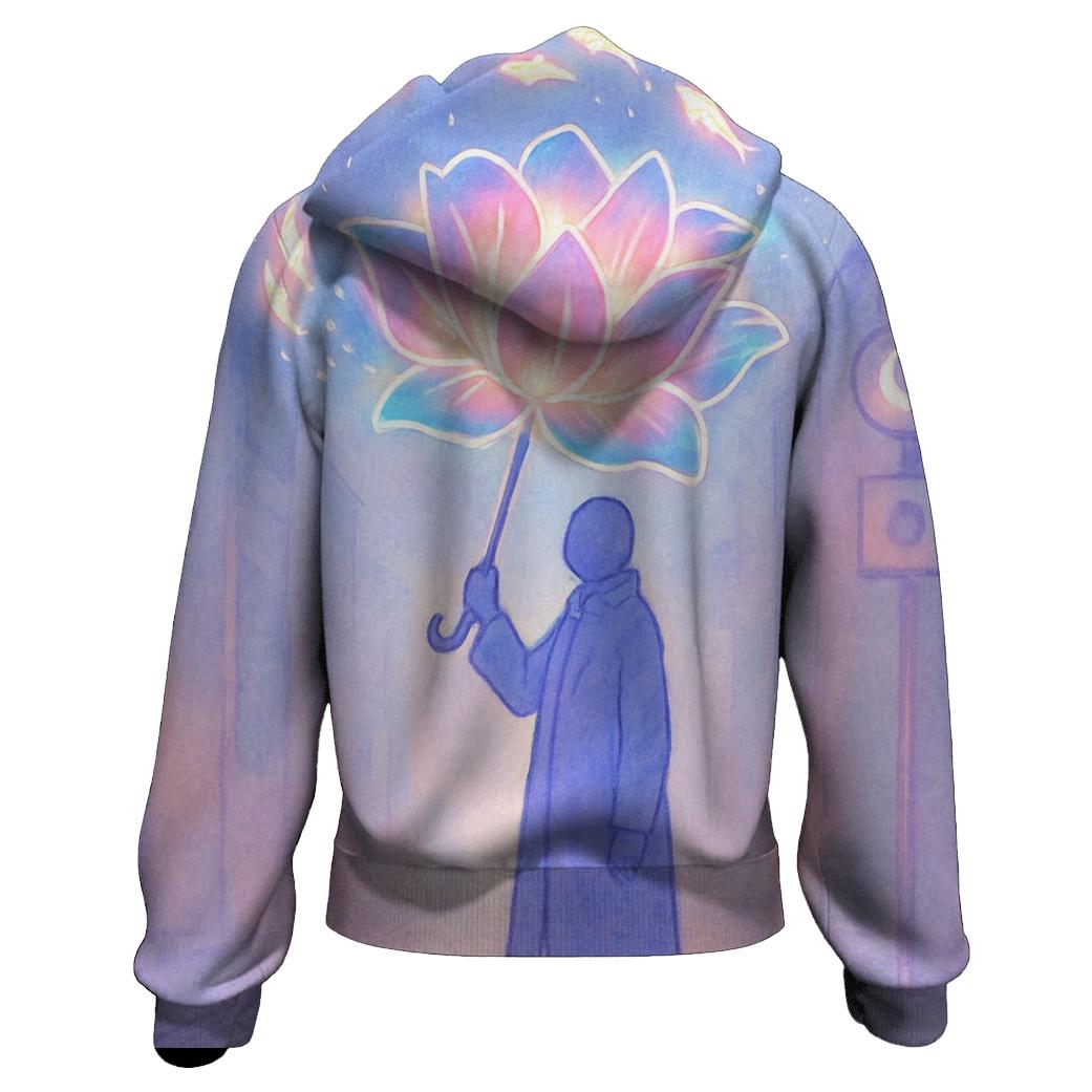 Midnight Umbrella Bloom designer hoodies