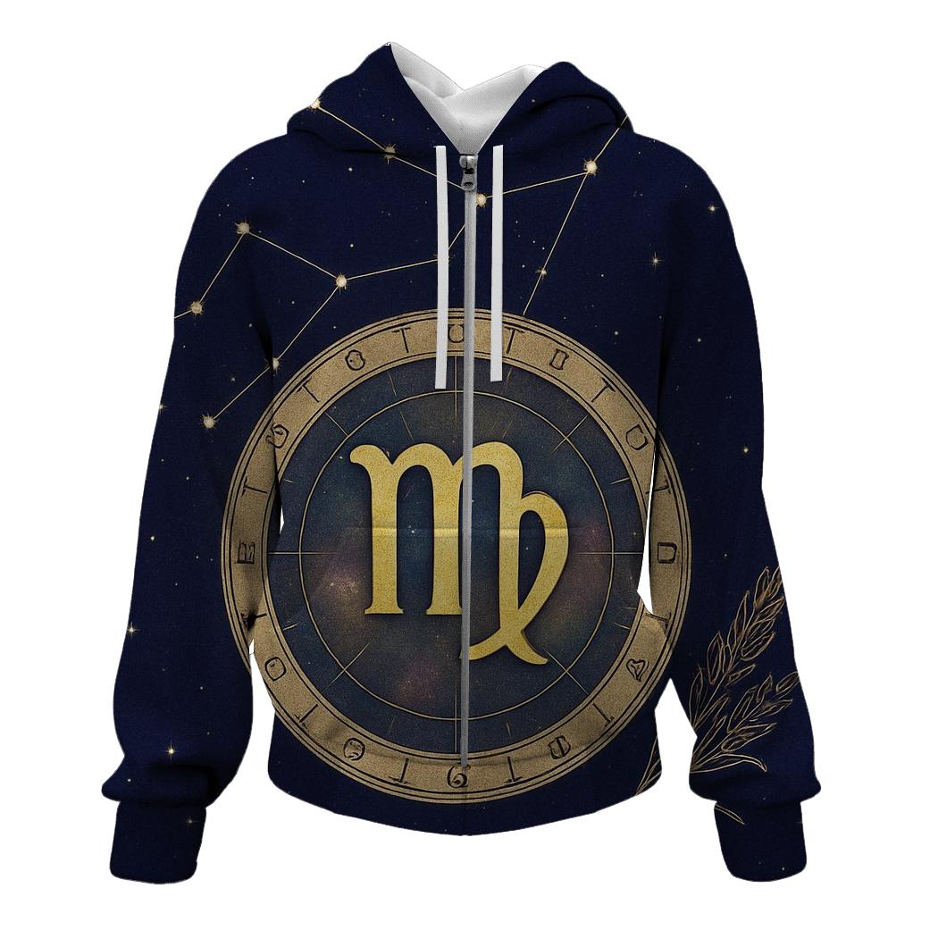 Virgo Wheat Sheaf Celestial Chart hoodies fashion