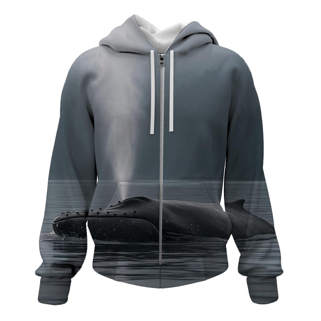 Mist Channel Passage Humpback Whale hoodies fashion