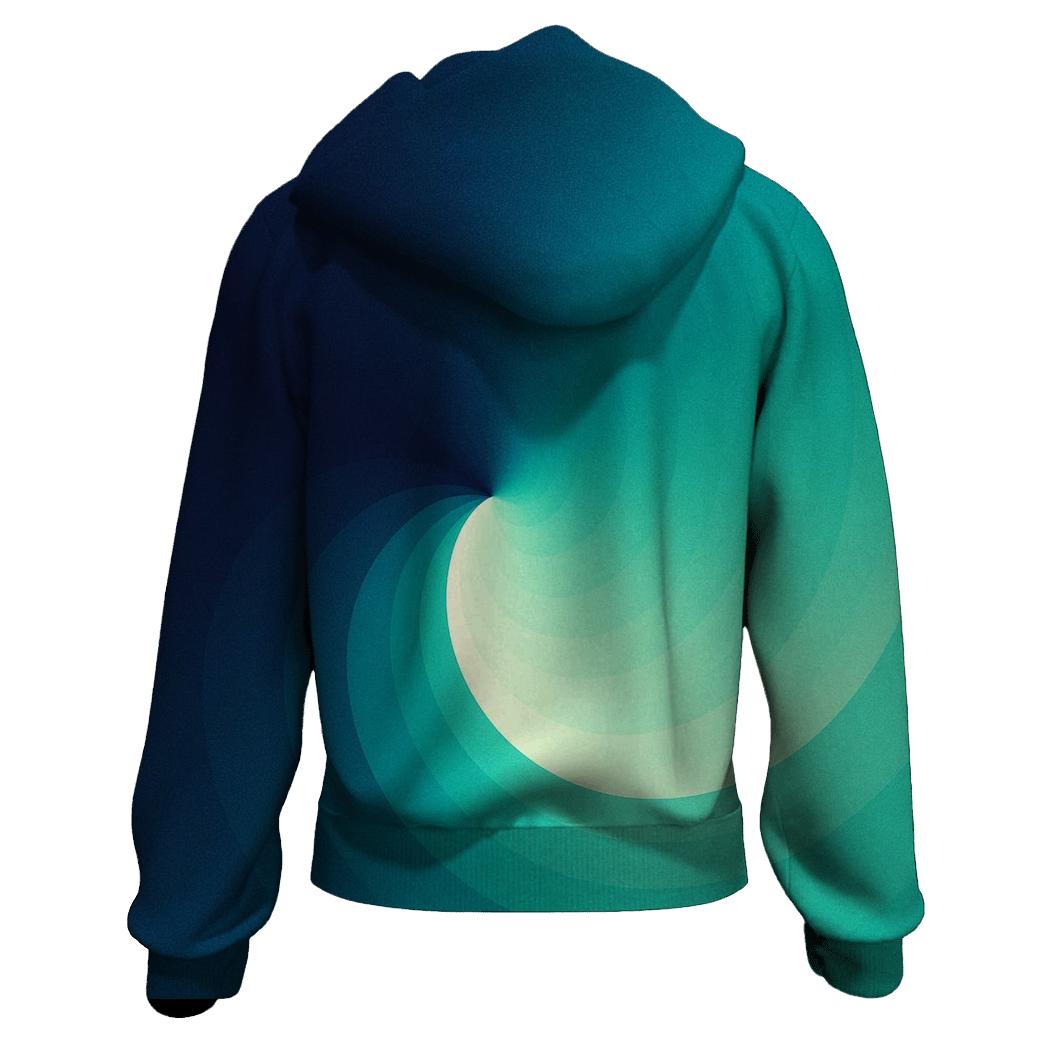 Tidal Teal Conic Sweep hoodie designs