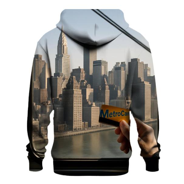 Roosevelt Island Tram Window Frame Of Midtown zip-up hoodies