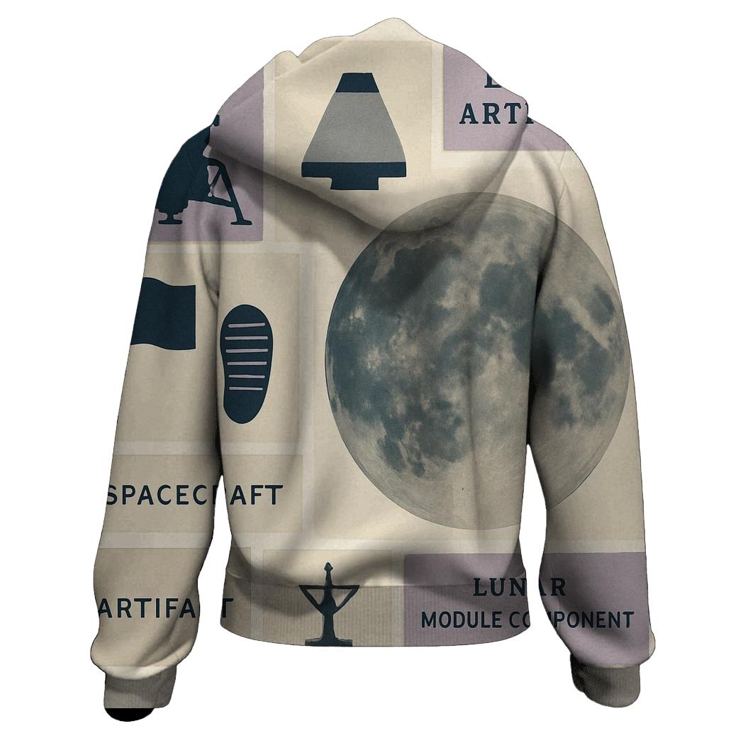 Lunar Museum Collage Grid premium hoodies