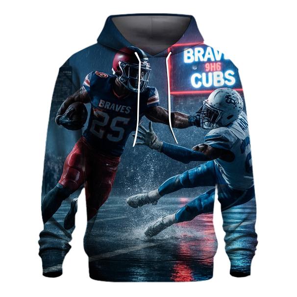 Midnight Rooftop Gridiron Wrigley Versus Atlanta embroidered hoodies