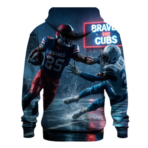 Midnight Rooftop Gridiron Wrigley Versus Atlanta embroidered hoodies