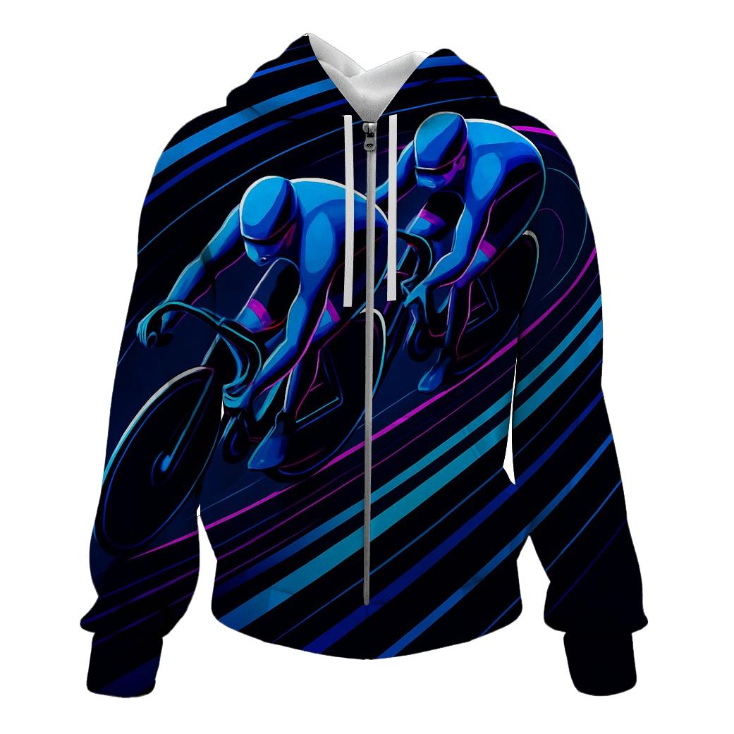 Neon Velodrome Sprint Lines hoodies fashion
