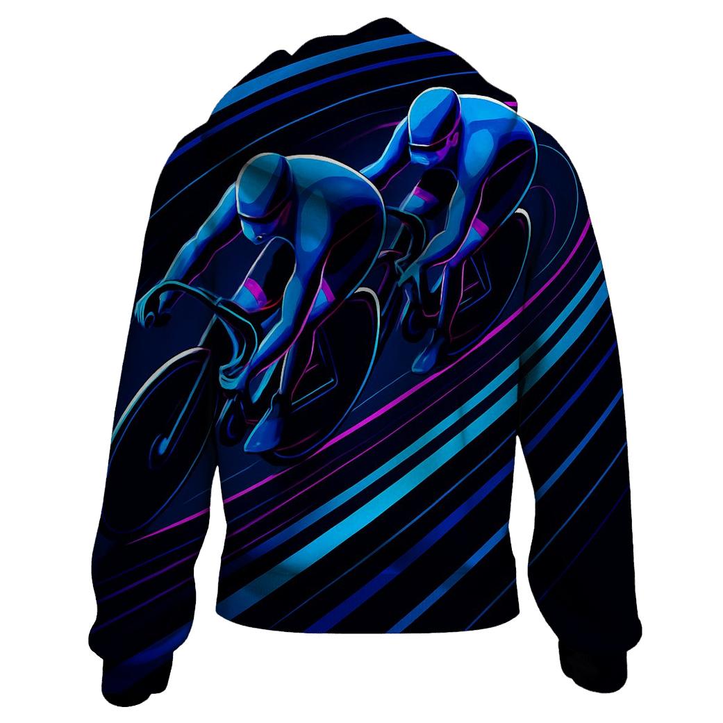 Neon Velodrome Sprint Lines hoodies fashion