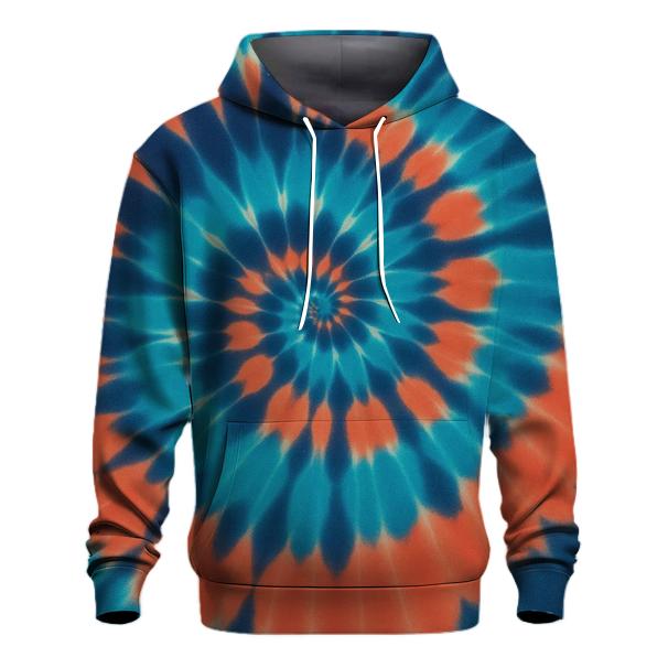 Helix Spiral Overdye Nebula embroidered hoodies