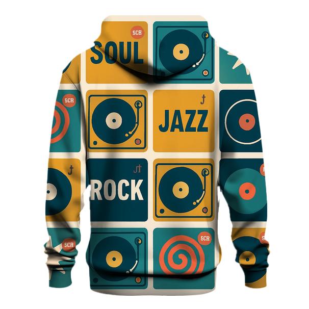 Seventies Record Shop Grid hoodie styles
