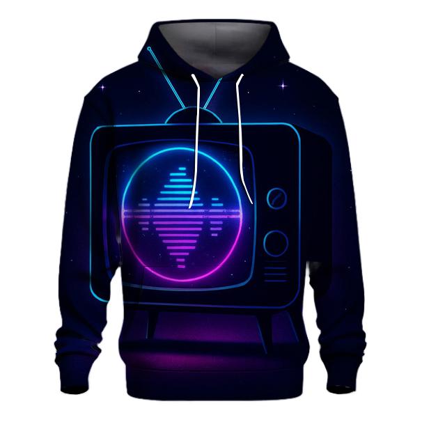 Neon Broadcast Portal designer hoodies