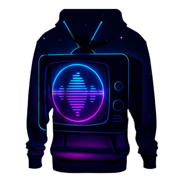 Neon Broadcast Portal designer hoodies