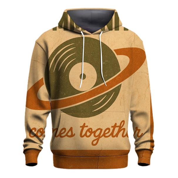 Faded Seventies Vinyl Astronomy Club Poster hoodies fashion
