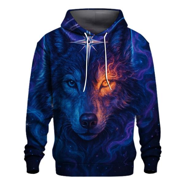 Nebula Compass Wolf premium hoodies