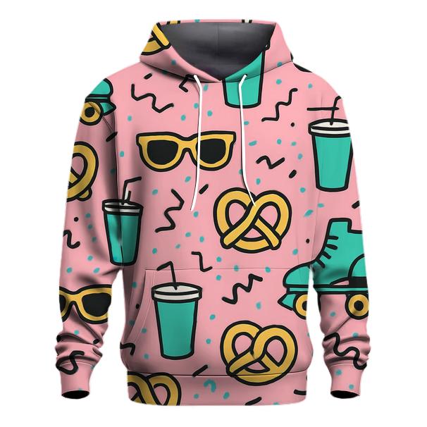 Mall Food Court Pattern Parade printed hoodies