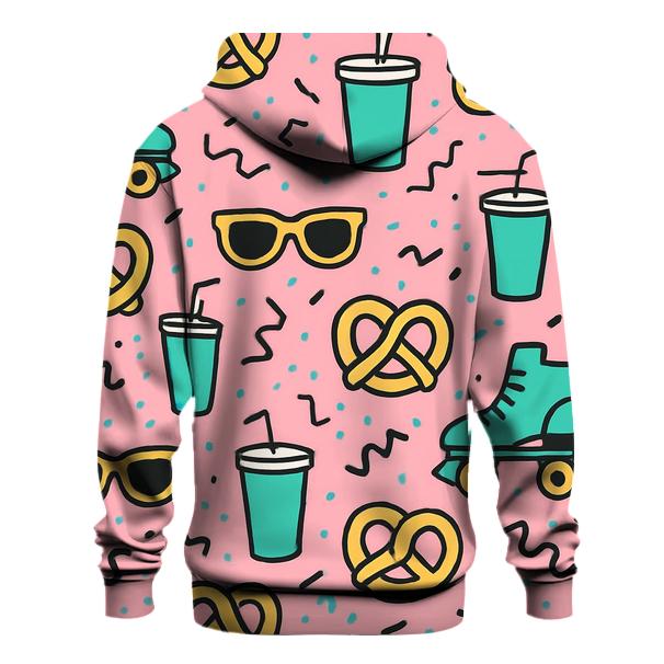 Mall Food Court Pattern Parade printed hoodies