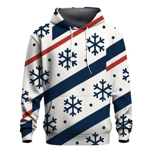 Snowflake Ribbon Parade printed hoodies
