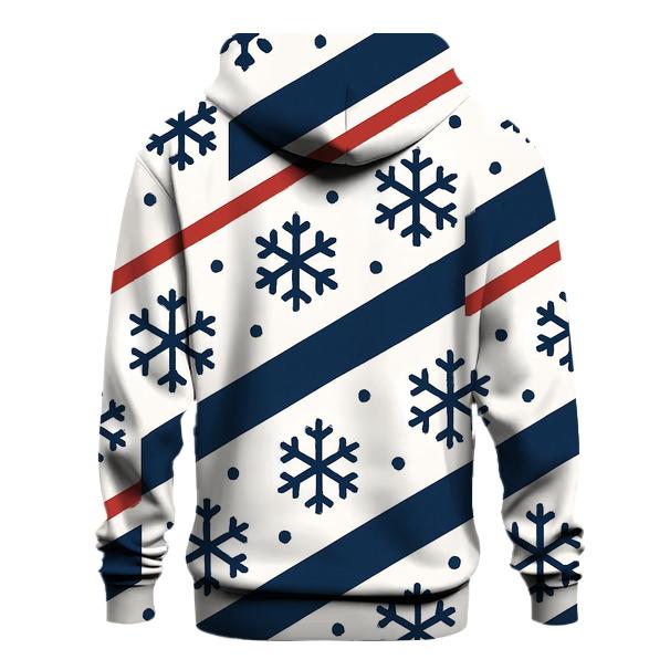 Snowflake Ribbon Parade printed hoodies