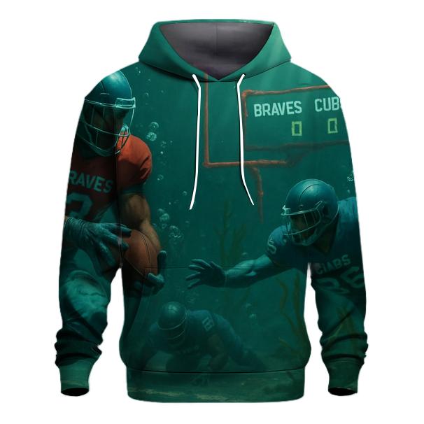 Underwater Kelp Stadium Tackle Battle graphic hoodies