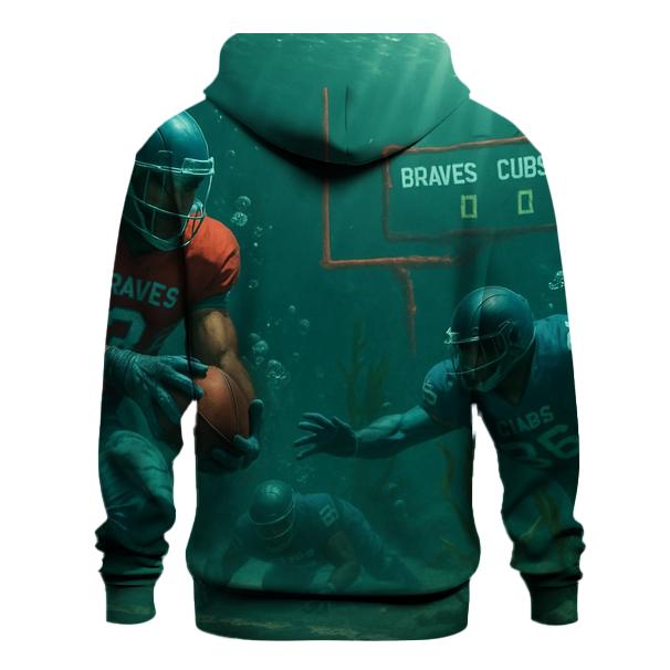 Underwater Kelp Stadium Tackle Battle graphic hoodies