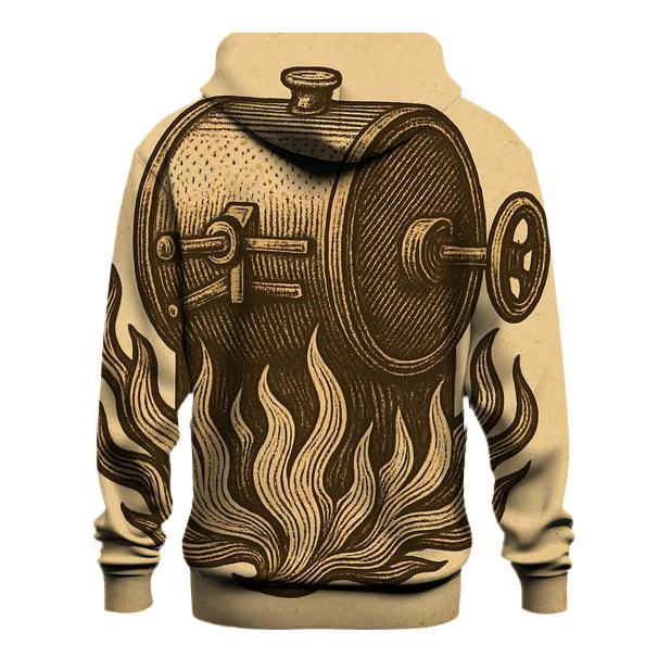 Roaster Flame Etching custom hoodies