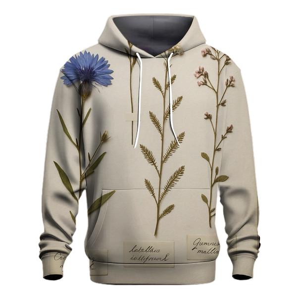 Herbarium Pressed Wildflowers On Archival Paper hoodies fashion
