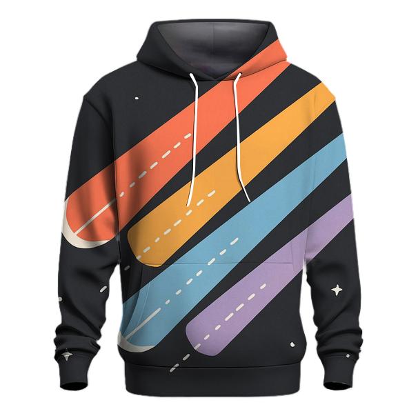 Comet Trail Overprint Parade pullover hoodies