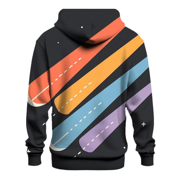 Comet Trail Overprint Parade pullover hoodies
