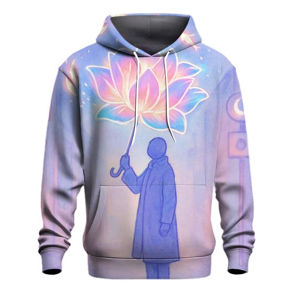 Midnight Umbrella Bloom graphic hoodies