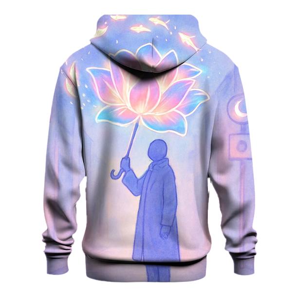 Midnight Umbrella Bloom graphic hoodies