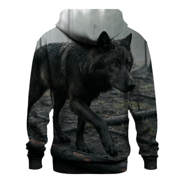 Boreal Burn Scar Crossing After Rain printed hoodies