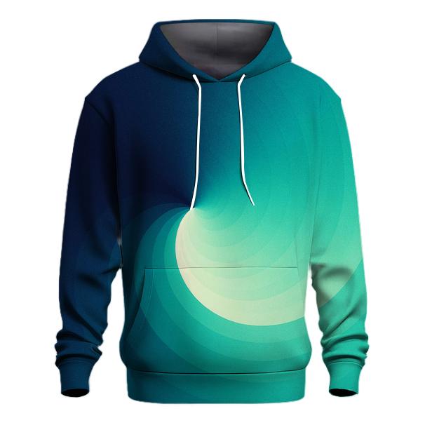 Tidal Teal Conic Sweep zip-up hoodies