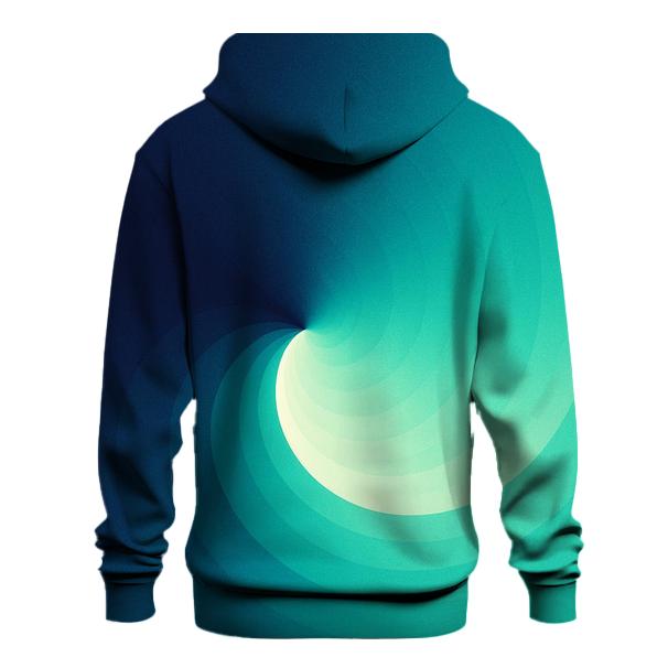 Tidal Teal Conic Sweep zip-up hoodies