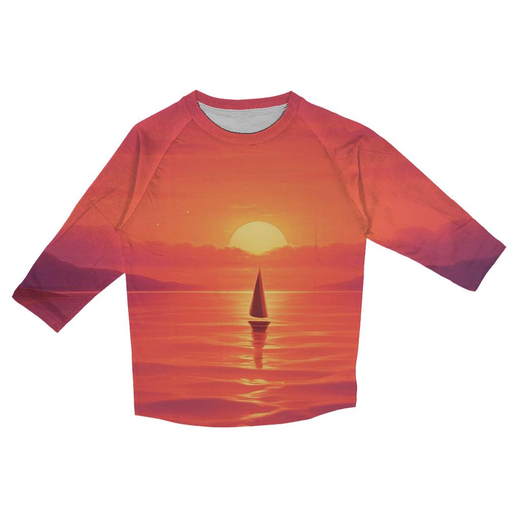 Mirage Harbor Afterglow fashion 3/4 sleeve shirts