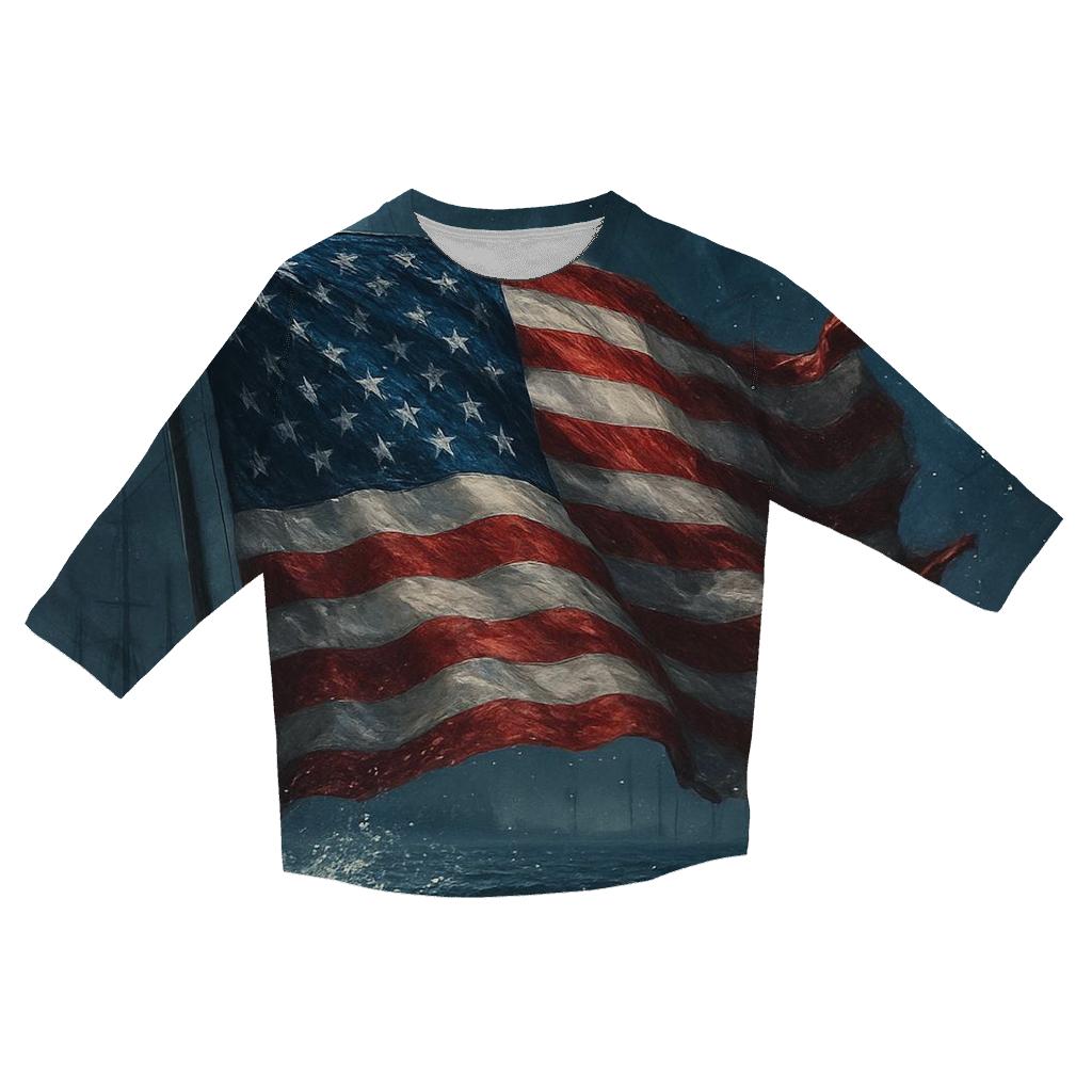 Midnight Harbor Flagstorm personalized 3/4 sleeve tees
