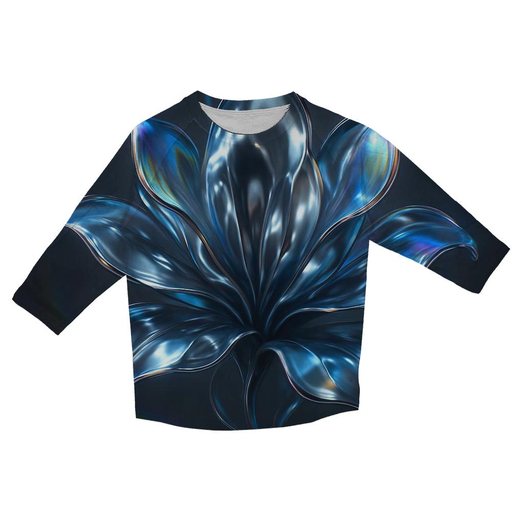 Chrome Petal Refraction custom 3/4 sleeve shirts