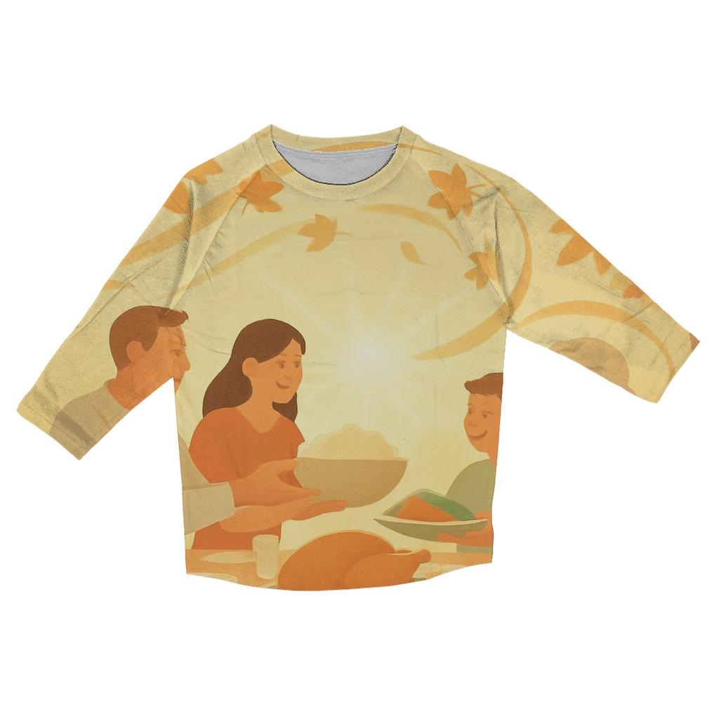 Sunbeam Leaf Dance Around The Farmhouse Table trendy 3/4 sleeve tops