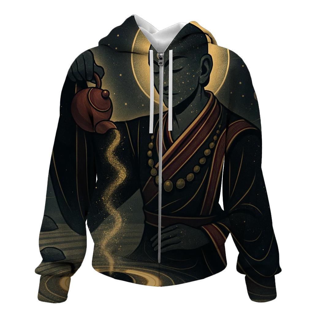 Black Hole Tea Ceremony zip-up hoodies