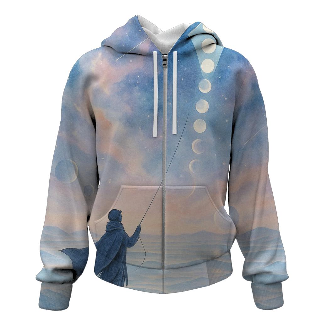 Moon Phase Kite Over Crystal Dunes hoodie trends